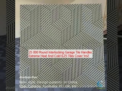 25 000 libbre Interlocking Garage Tile Handles Extreme Heat And Cold 6,25 Piastrelle copre 1m2
