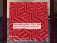 Piastrelle di pavimento di garage interconnesse / Nuovo design resistente alle fuoriuscite di prodotti chimici e olio per spazi commerciali