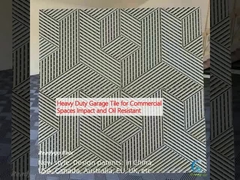 Piastrelle di garage per spazi commerciali resistenti agli urti e all'olio