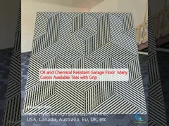 Pavimento da garage resistente al petrolio e alle sostanze chimiche Molti colori disponibili Piastrelle con presa