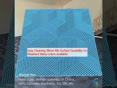 Facile da pulire 18mm Superficie delle costole Durabilità UV resistente Molti colori disponibili