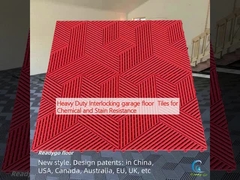 Piastrelle per pavimenti di garage interlaccianti per resistenza chimica e alle macchie