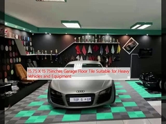 15.75 x 15.75 pollici piastrelle per pavimenti di garage adatti per veicoli pesanti e attrezzature