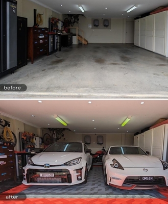 15.75 x 15.75 pollici fuori porta 620g per piastrelle di plastica per pavimenti esterni resistenti alle intemperie