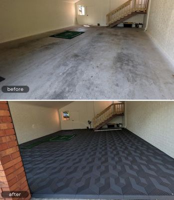 Piastrelle antiscivolo per pavimenti di garage 12x12