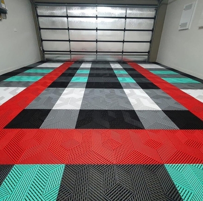 Matera per pavimenti impermeabile da garage da 18 mm con texture di superficie 3D RIB