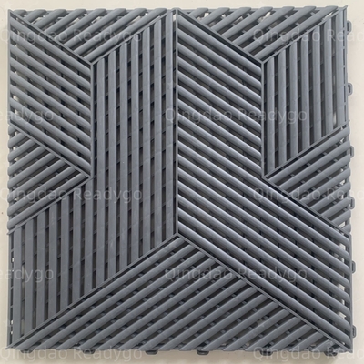 Fabbrica 40*40cm 3D Piastrelle da pavimento da garage in plastica PP Pavimento da garage per laboratorio
