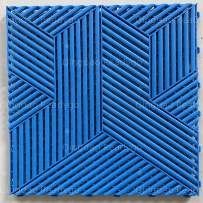 Non scivolo impermeabile 18mm Interlocking Parquet Parquet finitura nera
