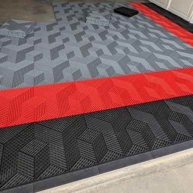 Pavimenti di garage a 0,7 pollici neri con protezione UV impermeabile
