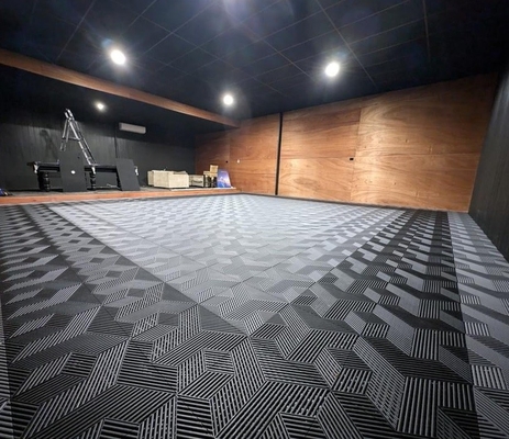 Piastrelle per pavimenti industriali di 25 pezzi di 18 mm di vinile