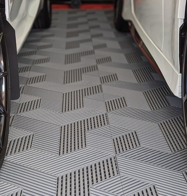 Nuova fabbrica di design 3d piastrelle di pavimento di garage in plastica tappeto da pavimento