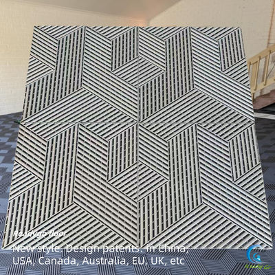 Pavimenti di garage epossidici interlacciati da 18 mm con superficie a nervatura