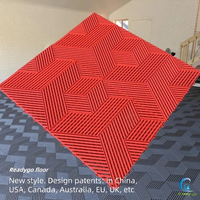 Moderne piastrelle di pavimento di garage in grigio