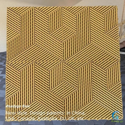 Anti-invecchiamento impermeabile Parquet Parquet 18mm Modulare Piastrelle