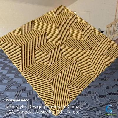 40x40cm Interlocking Matte per pavimento anti scivolamento Matte per pavimento in plastica per garage