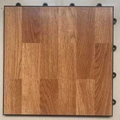 Piastrelle da terra da ballo portatili di legno scuro 300x300x12 mm